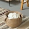 Vintiquewise Decorative Round Wicker Woven Rope Storage Blanket Basket with Braided Handles - Medium QI003835.M - alternate 6